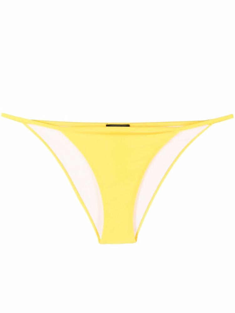 DSQUARED2 logo-print bikini bottoms - Yellow Cover