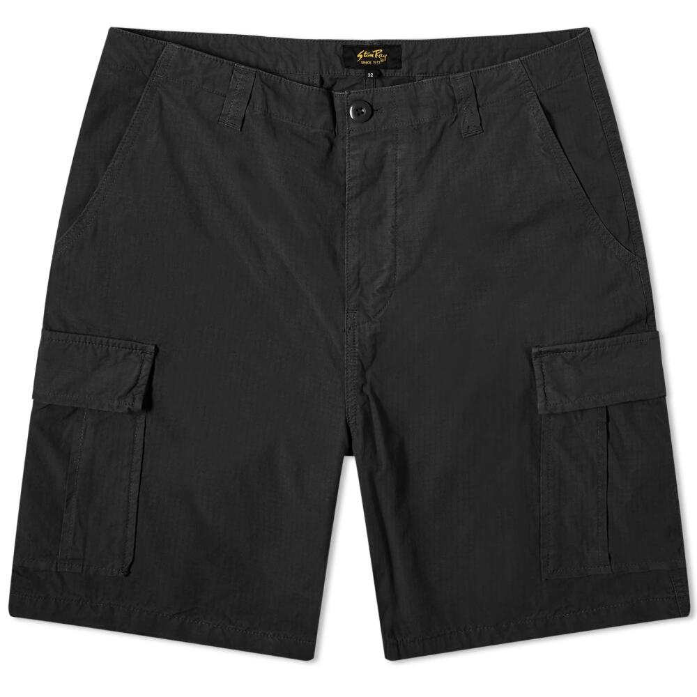 Stan Ray Men's Ripstop Cargo Shorts in Black Cover