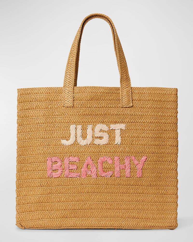 BTB Los Angeles Just Beachy Straw Tote Bag Cover