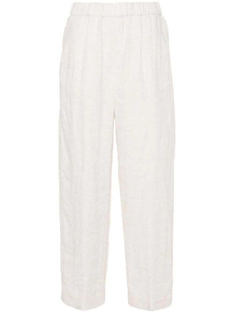 Peserico cropped straight trousers - Neutrals Cover