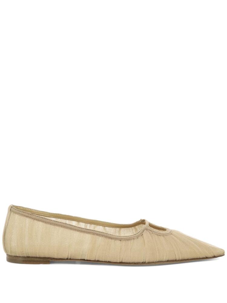 Nensi Dojaka tulle ballerina shoes - Neutrals Cover