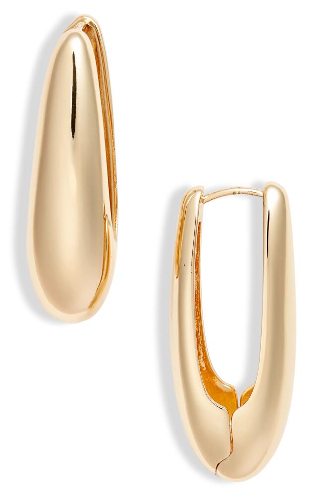 Nordstrom Oval Hoop Earrings in Gold Cover