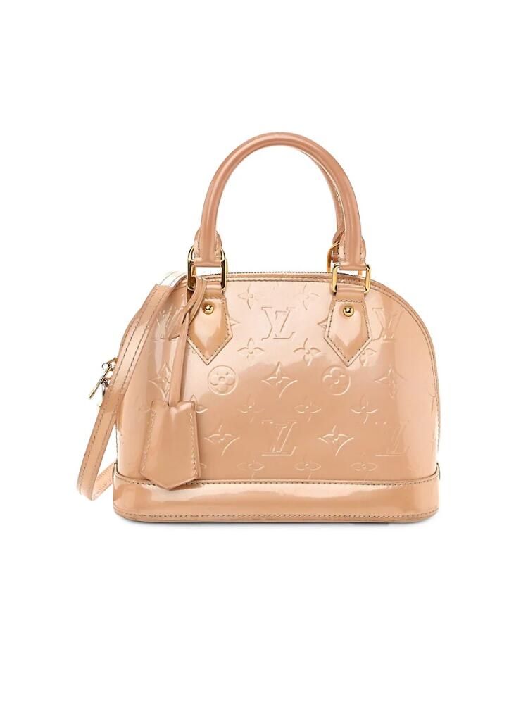 Louis Vuitton Women's Monogram Vernis Leather Double Top Handle Bag - Beige Cover