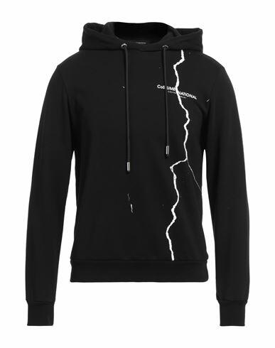 Costume National Man Sweatshirt Black Cotton Cover