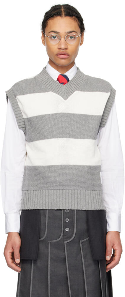 Thom Browne Gray Rugby Vest Cover