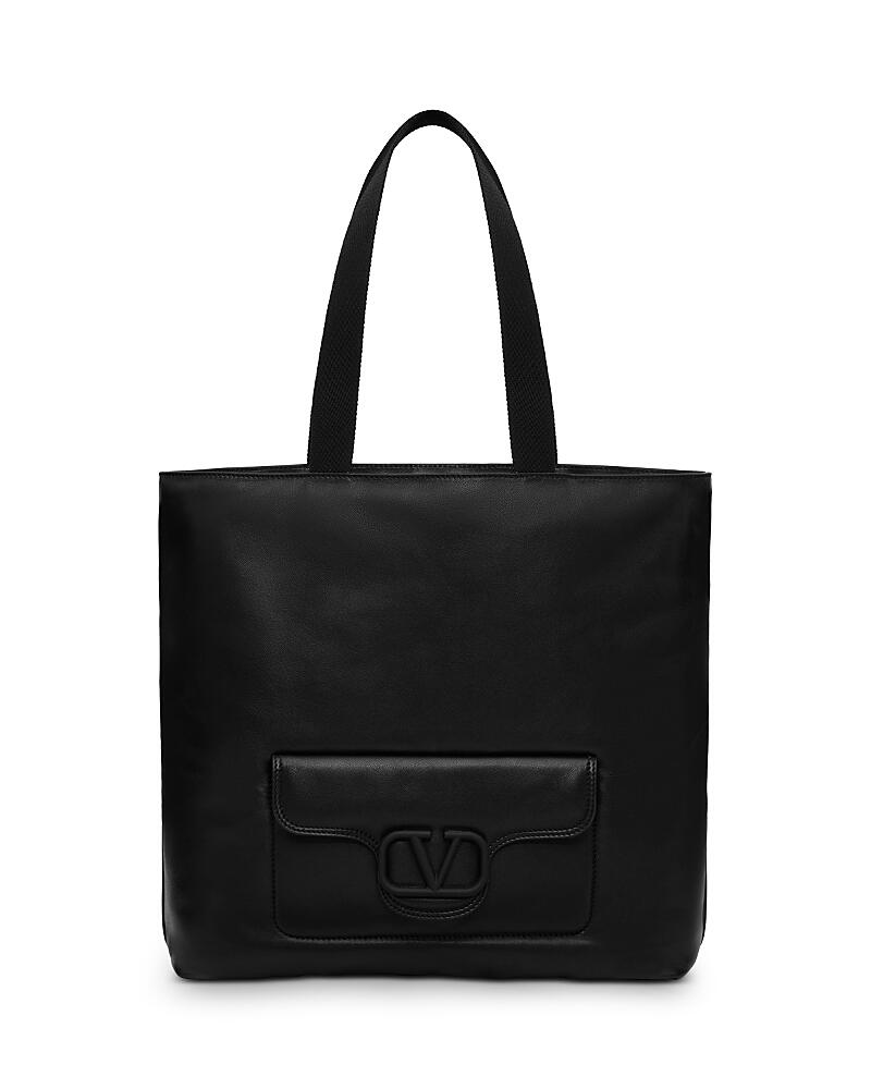 Valentino Garavani Noir Nappa Leather Shopper Tote Cover