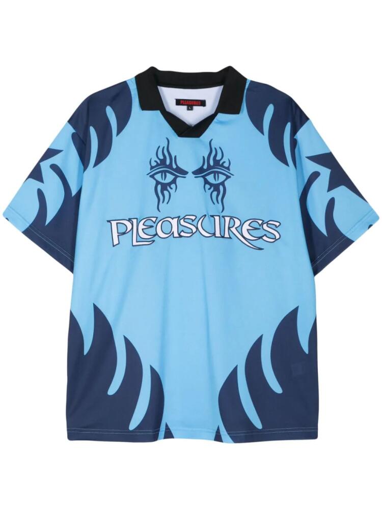 Pleasures Afterlife soccer jersey - Blue Cover