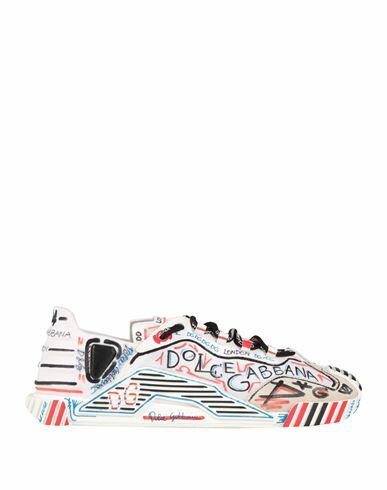 Dolce & gabbana Man Sneakers Sand Leather, Textile fibers Cover