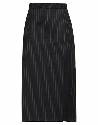 Silvian Heach Woman Midi skirt Midnight blue Polyester, Viscose, Elastane Cover