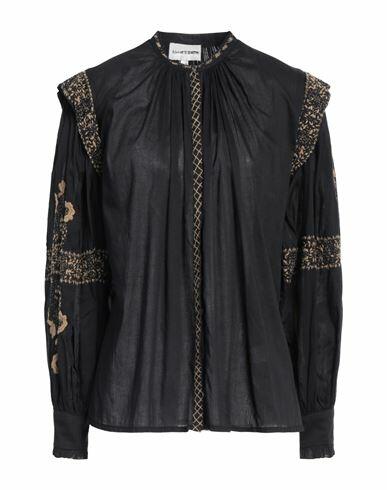 Antik Batik Woman Shirt Black Cotton Cover