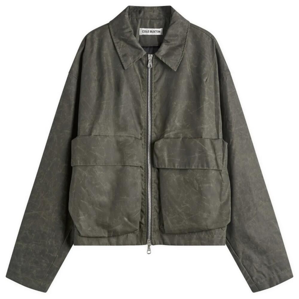 Cole Buxton Men's Combat Coach Jacket in Dark Green Cover