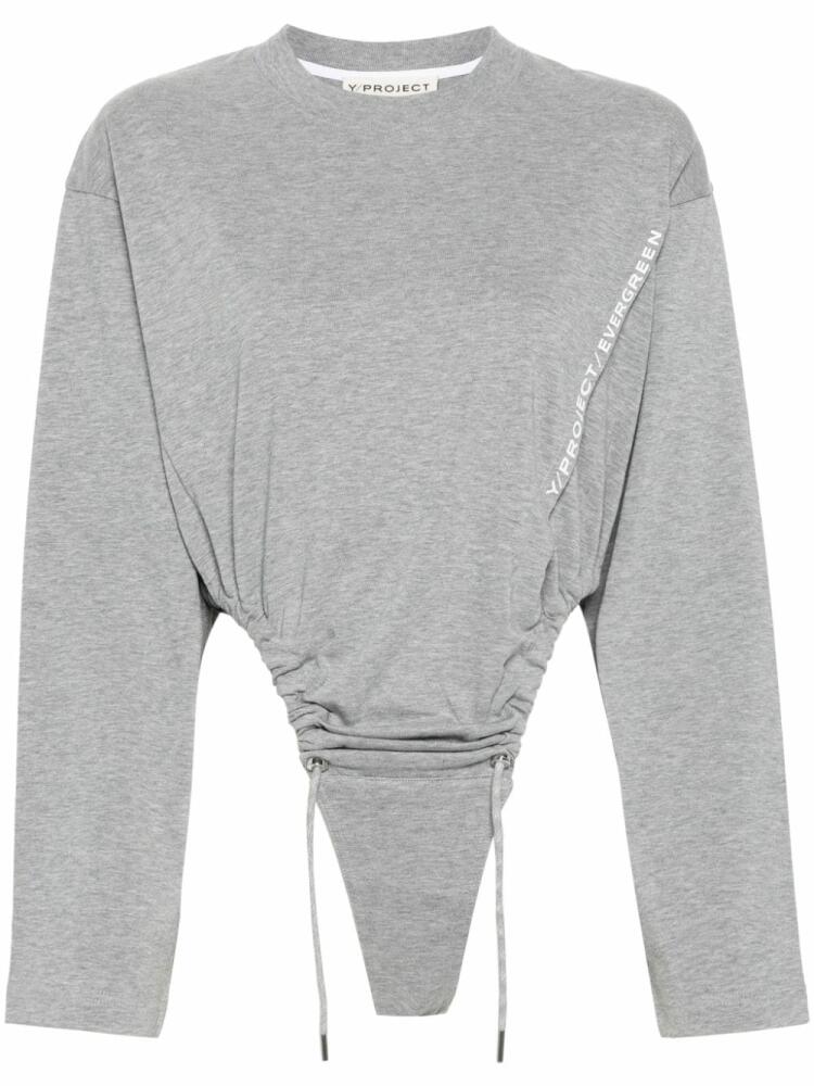 Y/Project logo-print bodysuit - Grey Cover