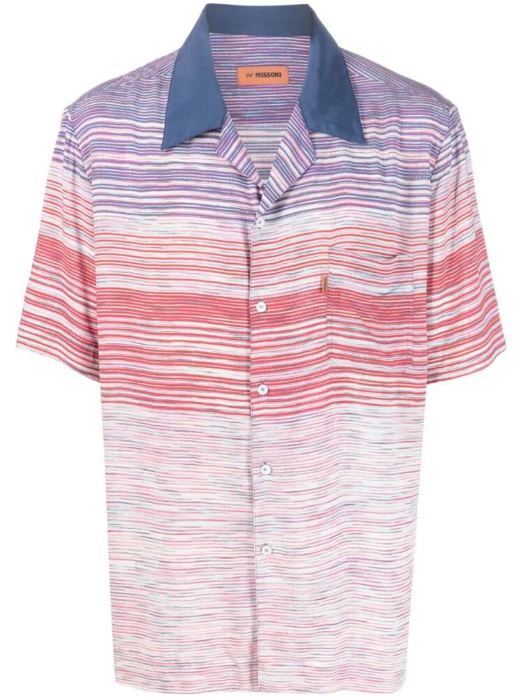 Missoni stripe-pattern shirt - Blue Cover