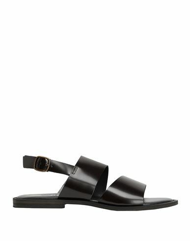 8 By Yoox Polish Leather Multi-strap Sandal Man Sandals Black Calfskin Cover