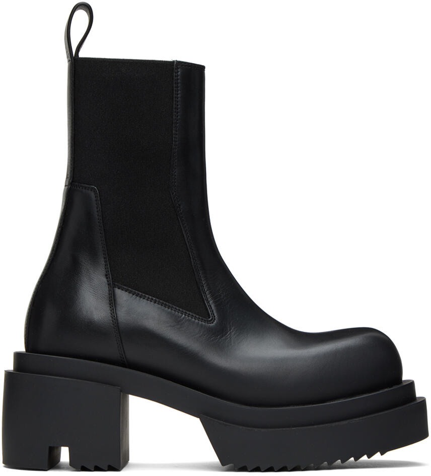 Rick Owens Black Beatle Bogun Boots Cover