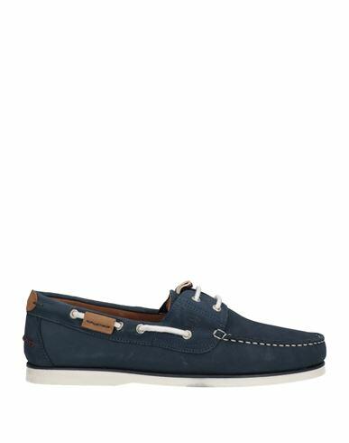 Harmont & Blaine Man Loafers Navy blue Leather Cover