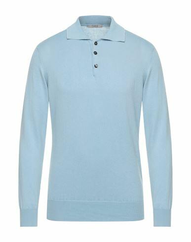 Tsd12 Man Sweater Sky blue Cotton Cover