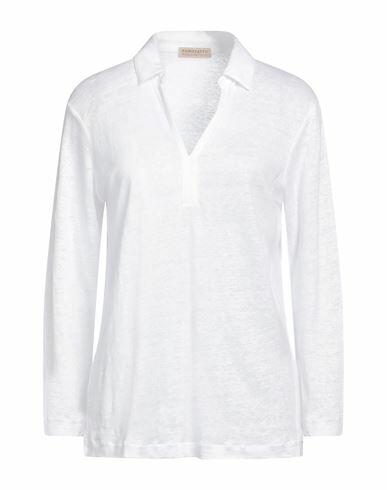 Purotatto Woman Polo shirt White Linen Cover