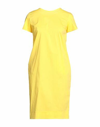 Virginia Bizzi Woman Mini dress Yellow Cotton Cover