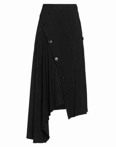 Erika Cavallini Woman Midi skirt Black Viscose, Virgin Wool, Elastane Cover