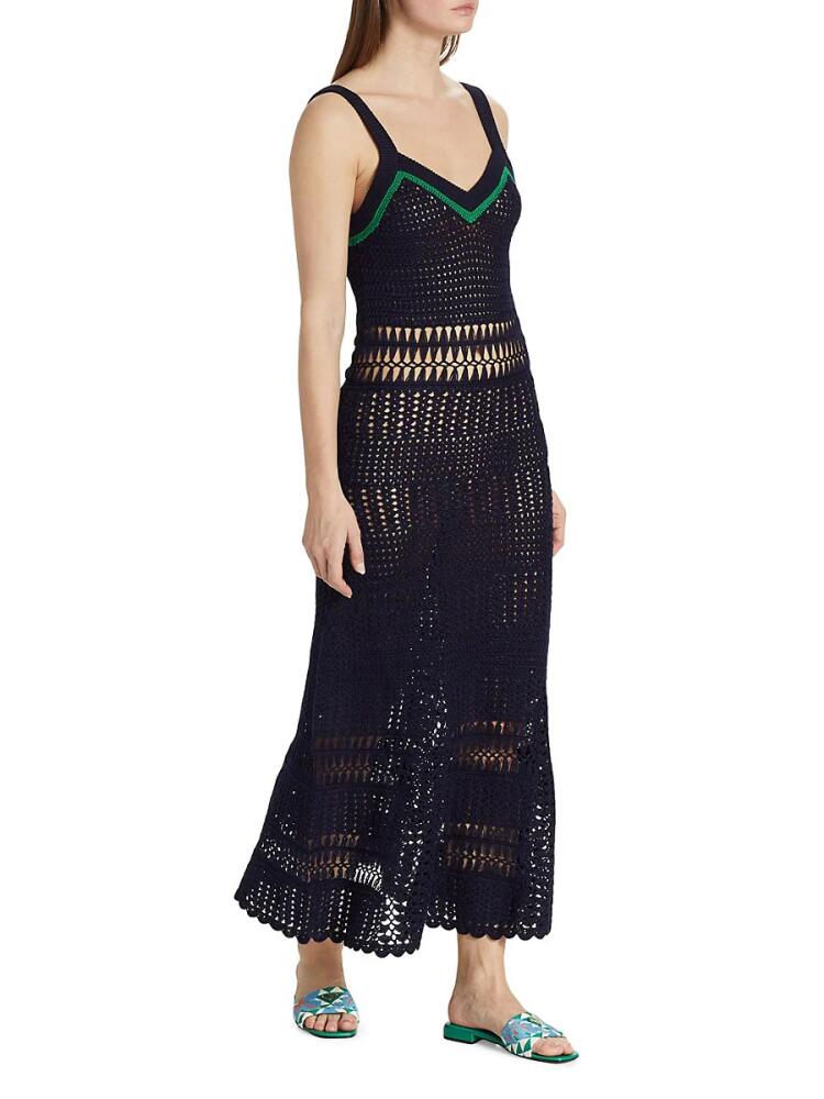 Women's Wales Bonner Crochet Maxi Dress - Navy Cover