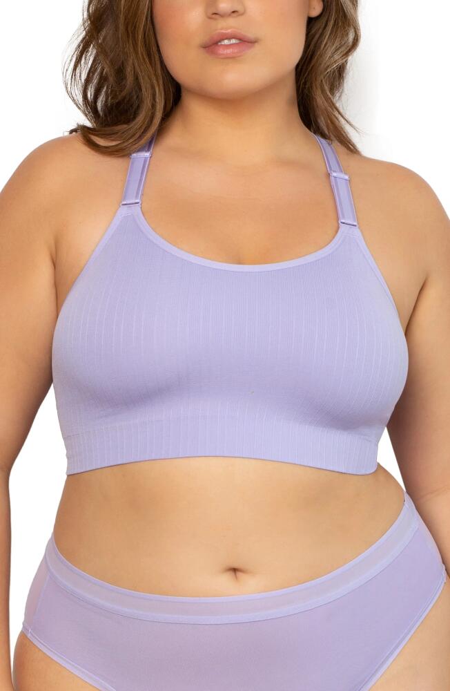 Curvy Couture Smooth Seamless Comfort Wireless Bralette in Lavender Mist Cover