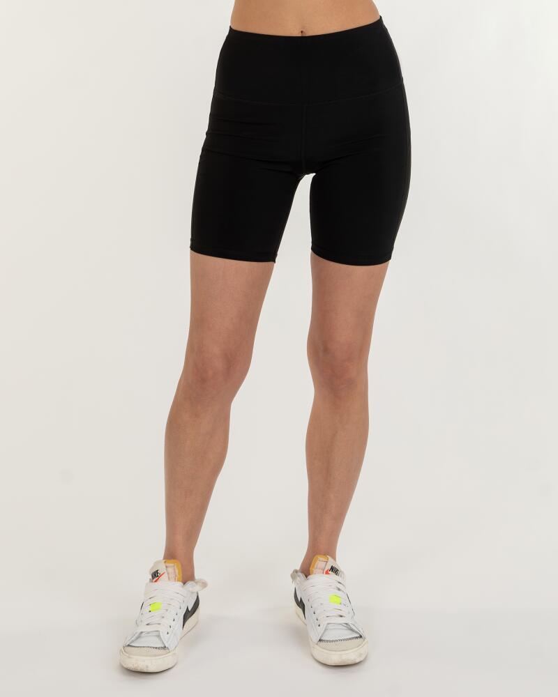 Rebody Active Incline Silkiflex High Waist Biker Short 6" in Midnight Black Cover