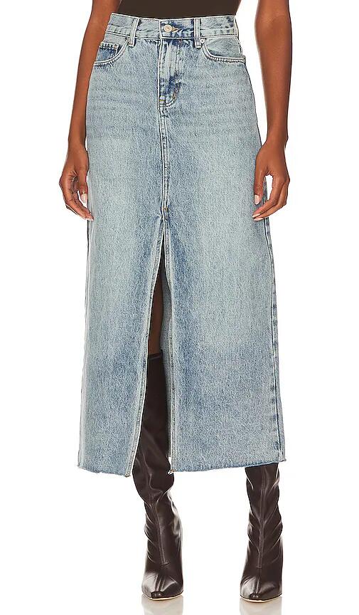 Steve Madden Avani Denim Skirt in Denim-Light Cover