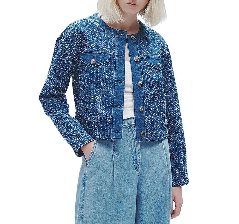 rag & bone Cora Tweed Denim Jacket Cover