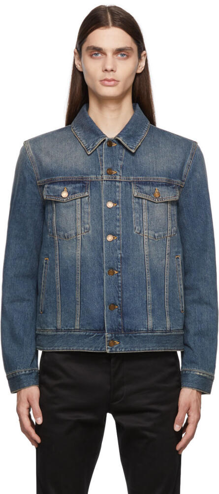 Saint Laurent Blue Denim Classic Vintage Jacket Cover