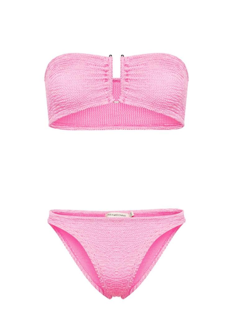 PARAMIDONNA Frida crinkled bikini set - Pink Cover