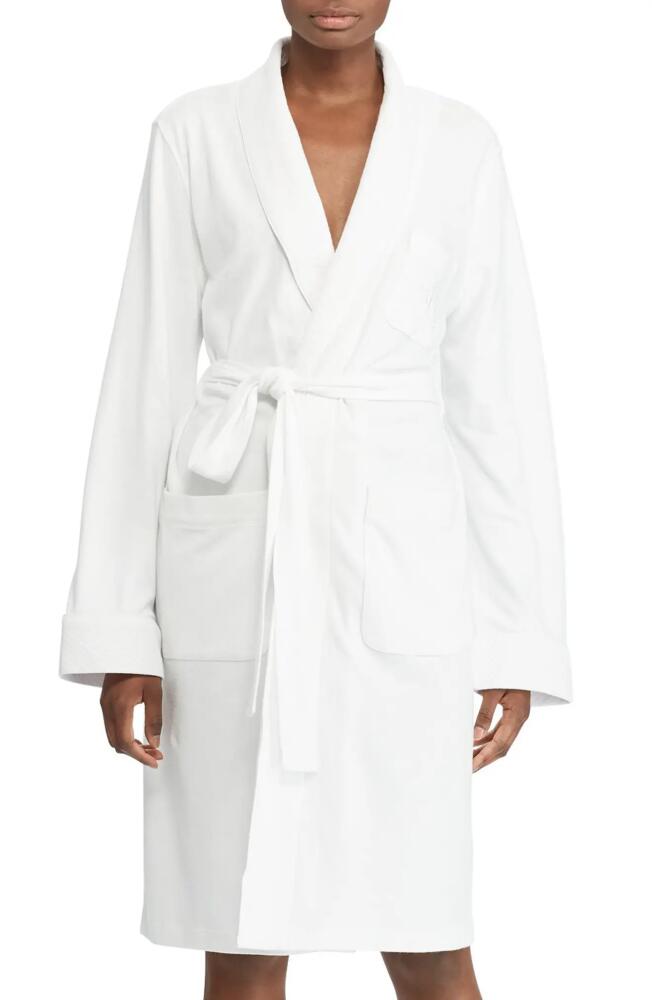 Lauren Ralph Lauren Quilted Collar Robe in White Cover