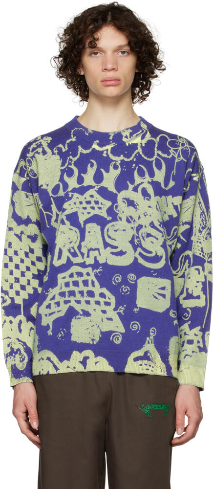 Rassvet Blue Spray Sweater Cover