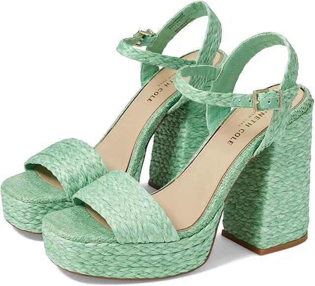 Kenneth Cole New York Dolly (Mint Raffia) Women's Shoes Cover