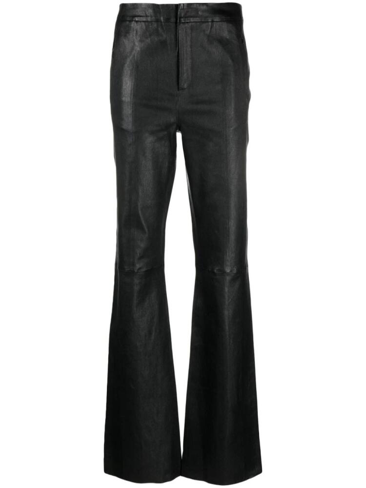 Gestuz IvyGZ leather slim-fit trousers - Black Cover