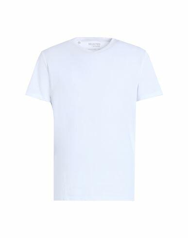 Selected Homme Man T-shirt White Organic cotton, Sorona Cover