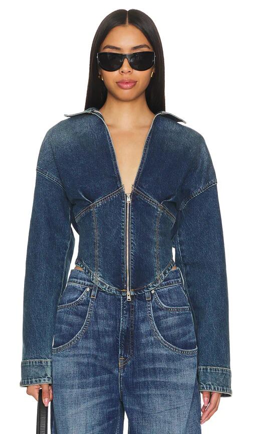 EB Denim Joni Top in Blue Cover