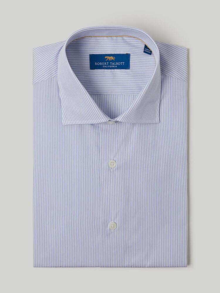 Robert Talbott Reynolds Ticking Stripe Dress Shirt in Blue/blue Cover