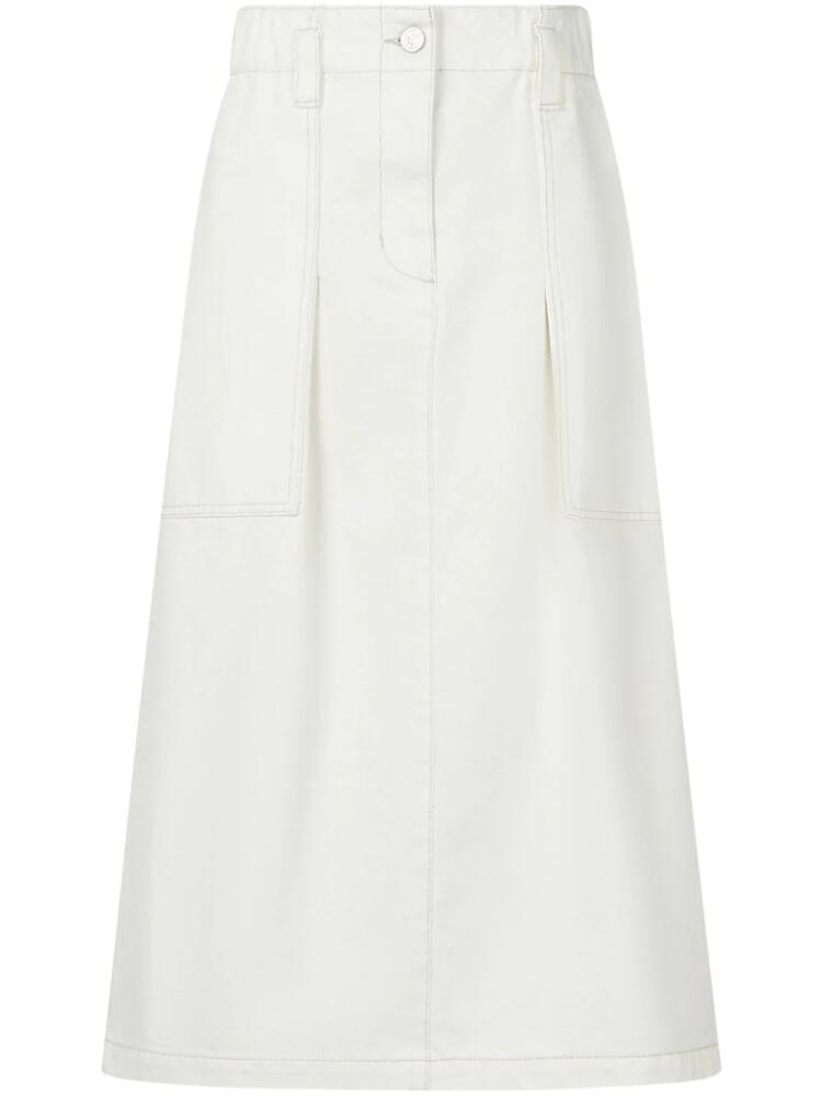 STUDIO TOMBOY cotton midi skirt - White Cover