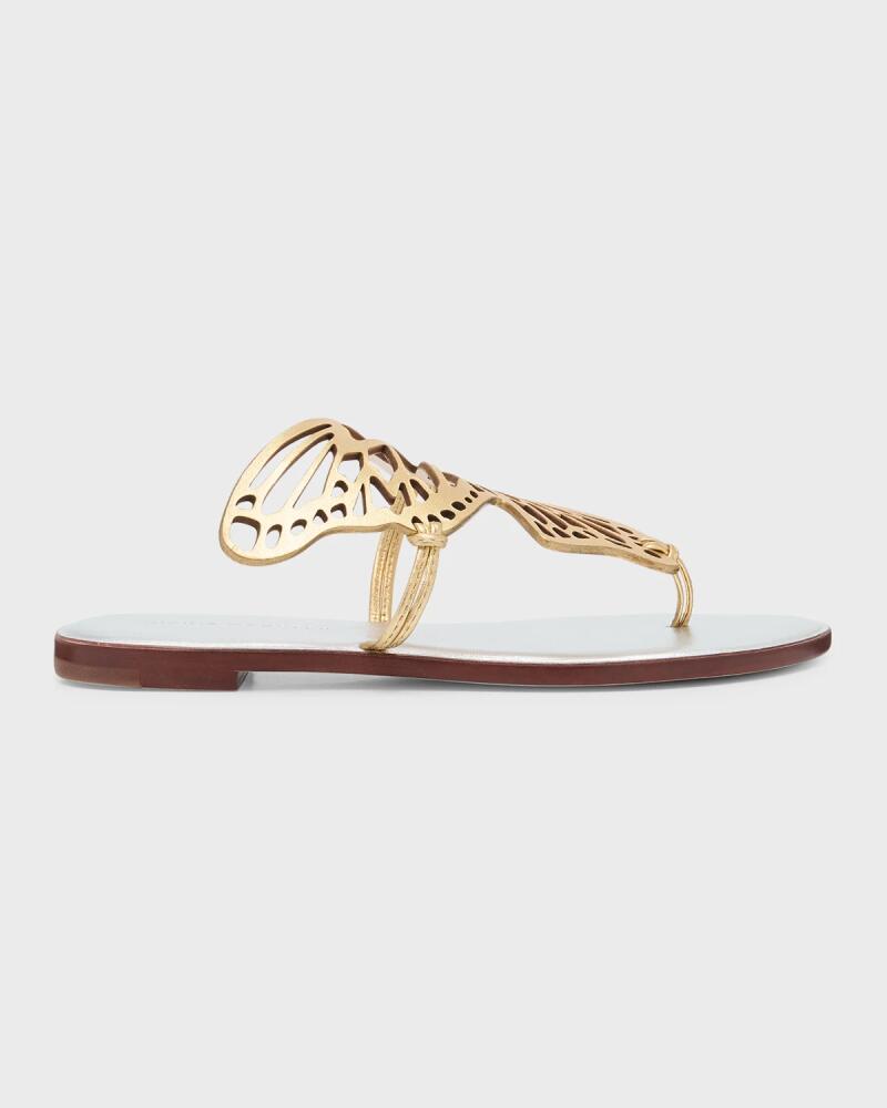 Sophia Webster Talulah Metallic Butterfly Cutout Flat Mule Sandals Cover