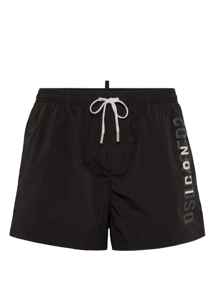 DSQUARED2 Icon-print swim shorts - Black Cover