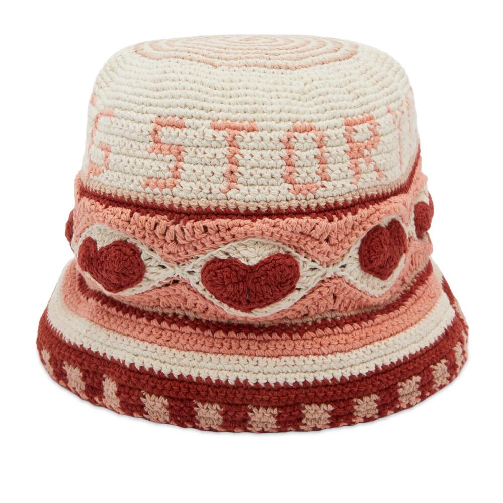 Story mfg. Women's Brew Bucket Hat in Ecru Heart Cover