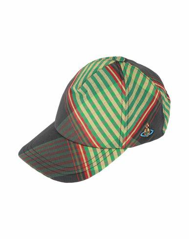 Vivienne Westwood Baseball Cap Hat Green Cotton, Linen Cover