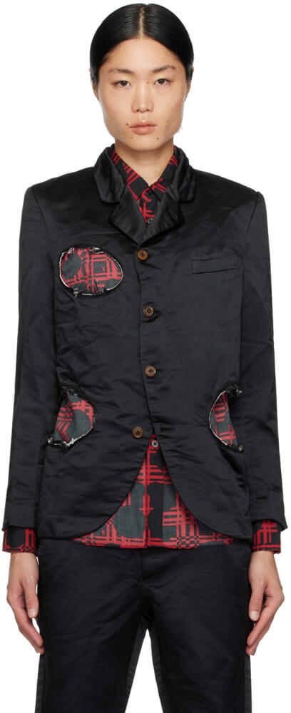 Black Comme des Garçons Black Cutout Blazer Cover