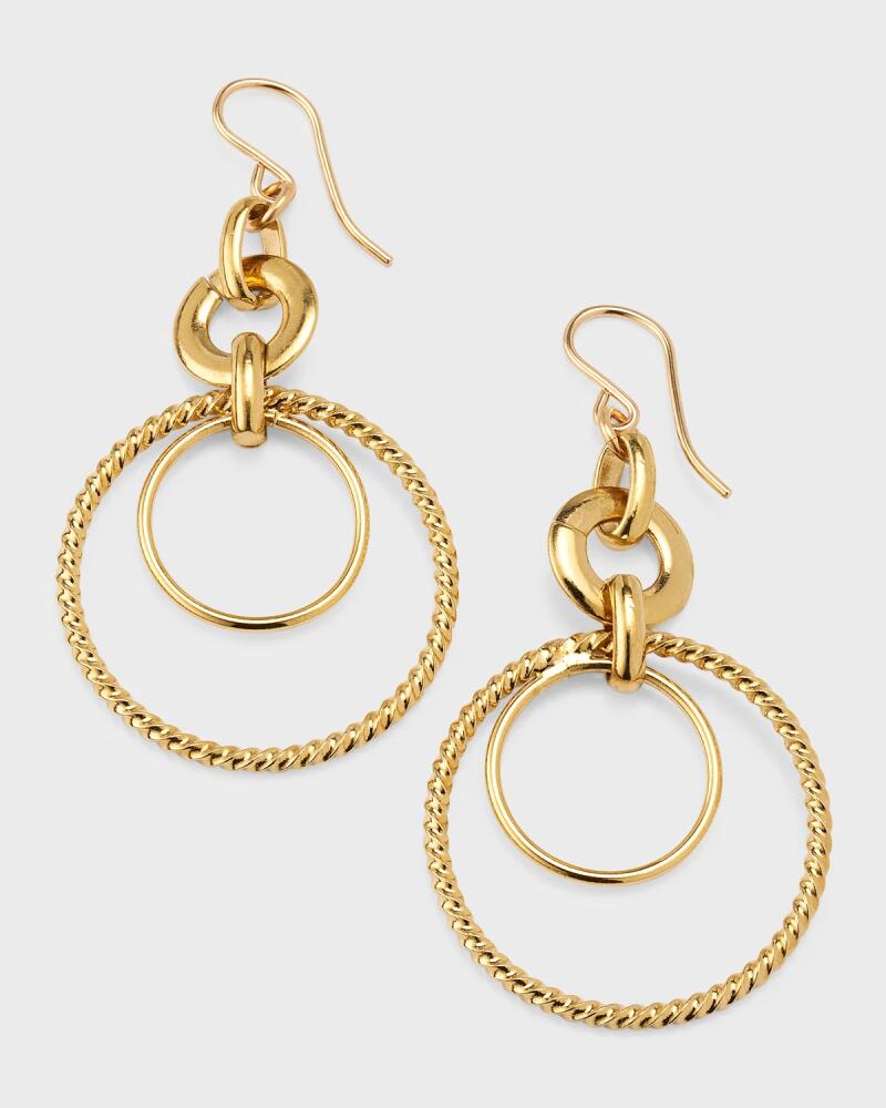 Devon Leigh Double Circle Drop Earrings Cover