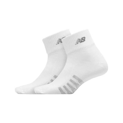 New Balance Unisex Coolmax Thin Quarter Socks 2 Pack - White Cover