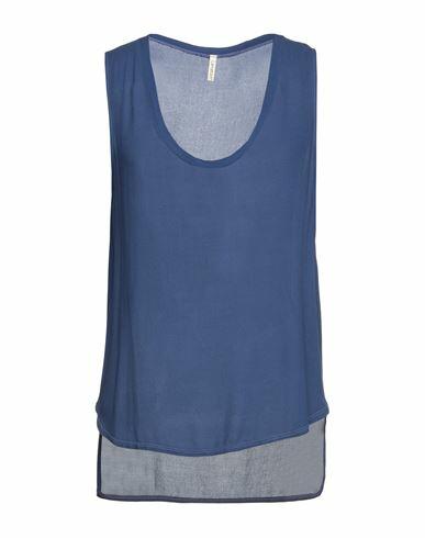 Lanston Woman Top Blue Rayon Cover