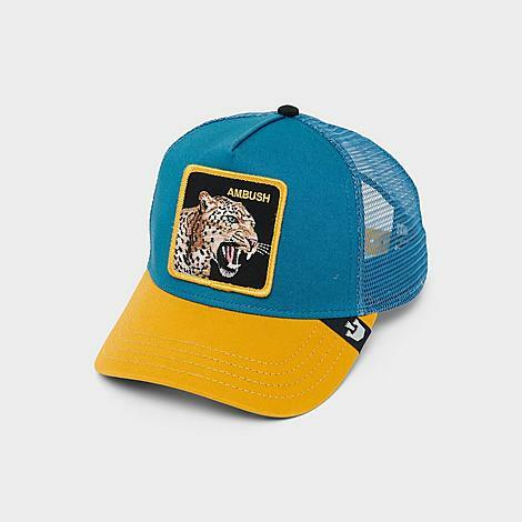 Goorin Bros. The Ambush Jaguar Trucker Hat in Blue/Yellow/Teal Cotton Cover