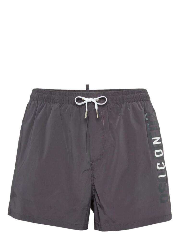 DSQUARED2 Icon-print swim shorts - Grey Cover