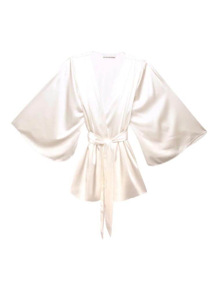 Fleur Du Mal angel sleeve robe - White Cover